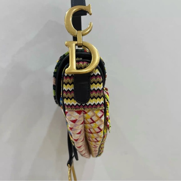 Dior Multicolor Saddle Bag Medium - Picture 4 of 6